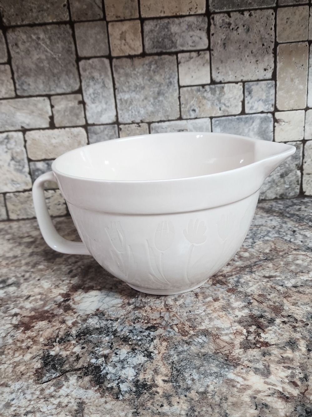 The Bake Shop White Ceramic Mixing Bowl by MasterClass
